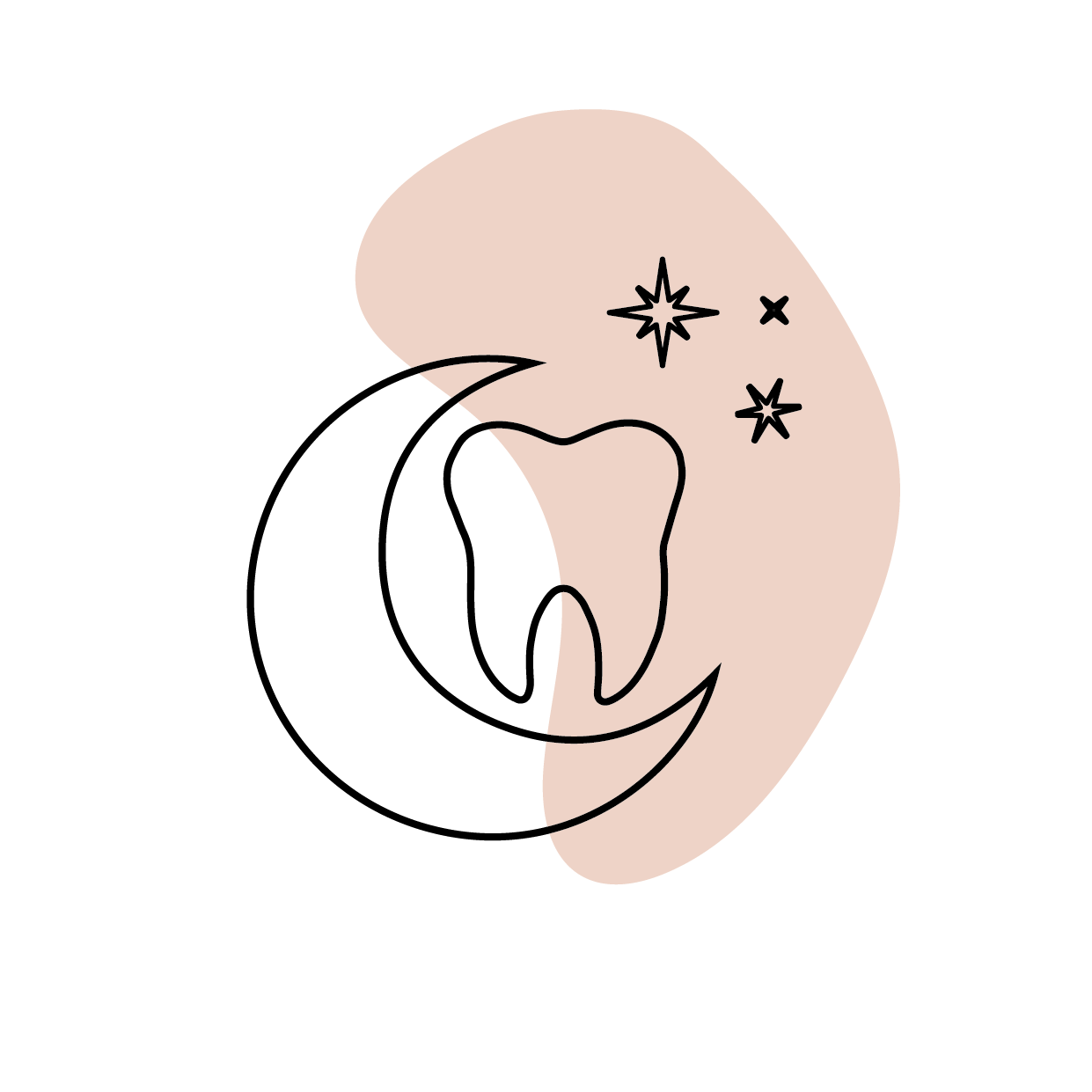 Illustration de soins dentaires avec anesthésie générale en EMS ou à domicile par Croc La Vie