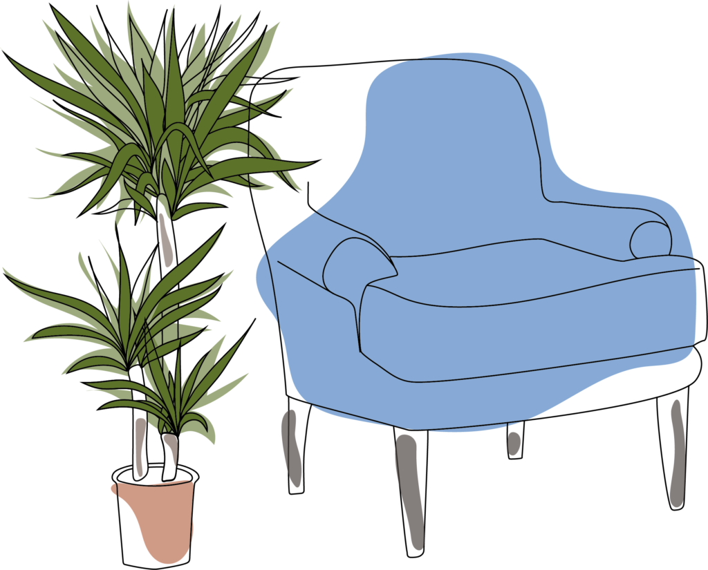 Illustration d’une intervention dentaire à domicile par Croc La Vie