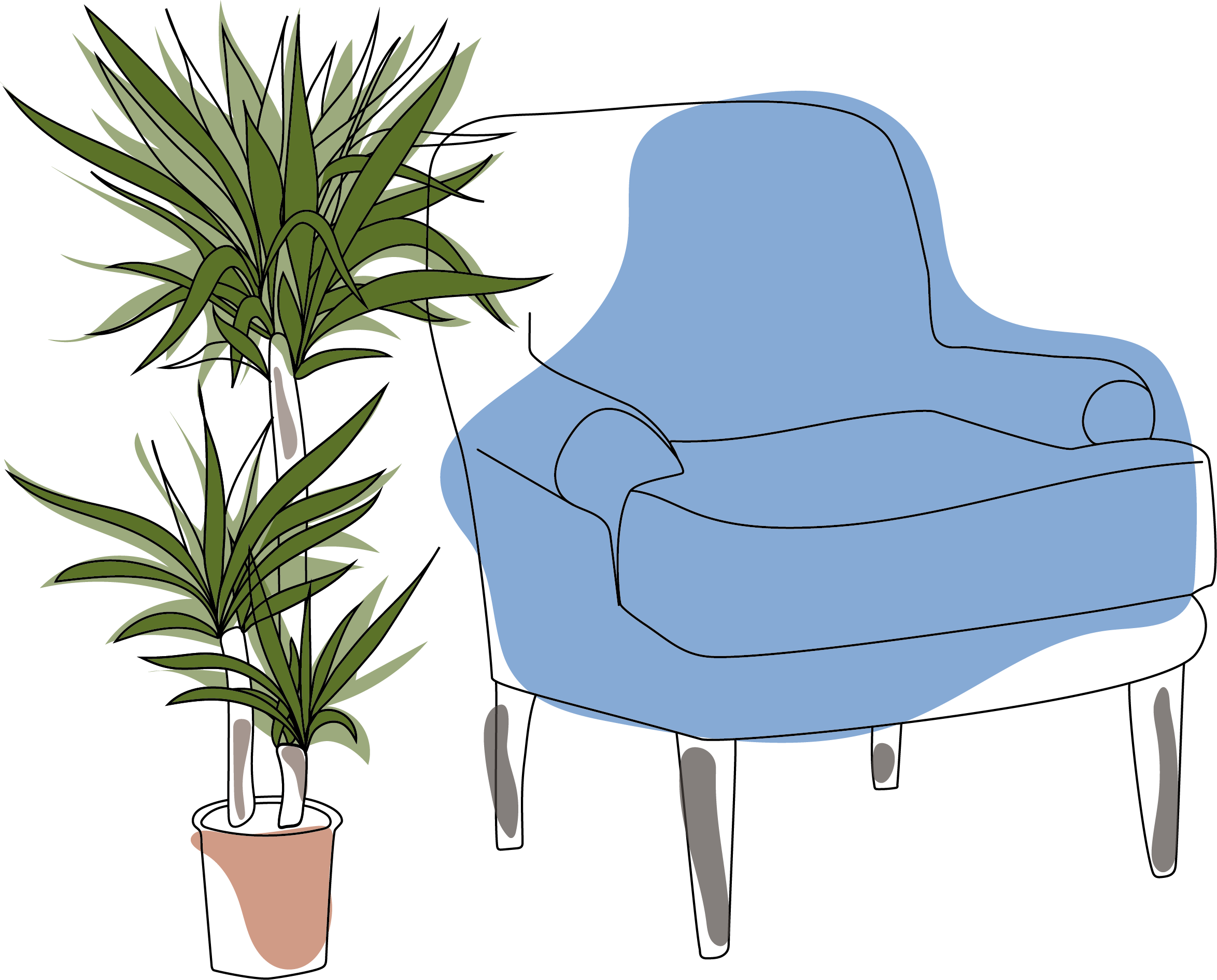 Illustration d’une intervention dentaire à domicile par Croc La Vie